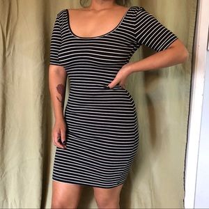 American Apparel Double U Neck Mini Dress